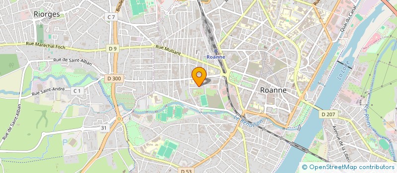 localisation de l'entreprise SCI RB IMMO  ROANNE