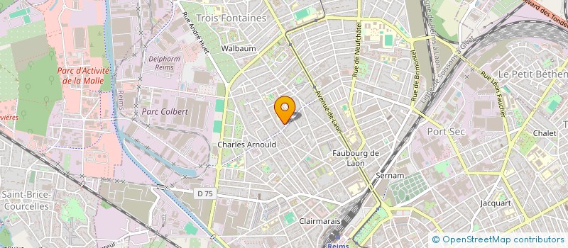 localisation de l'entreprise SCI RB IMMO  REIMS