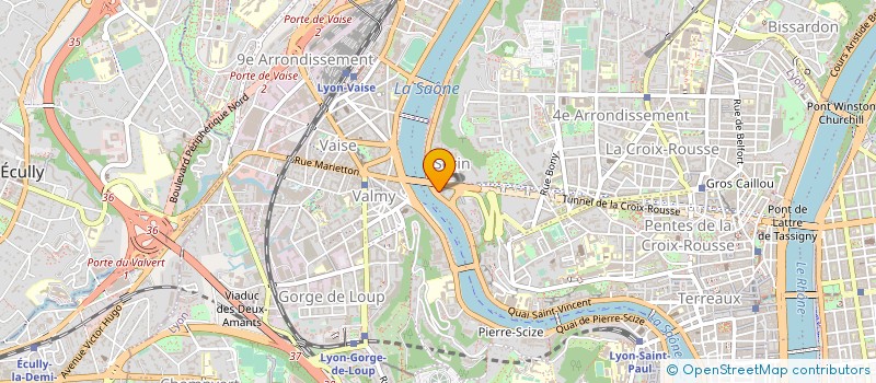 localisation de l'entreprise SCI RB IMMO INVEST  LYON