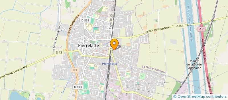 localisation de l'entreprise SCI RB INVESTISSEMENTS à PIERRELATTE