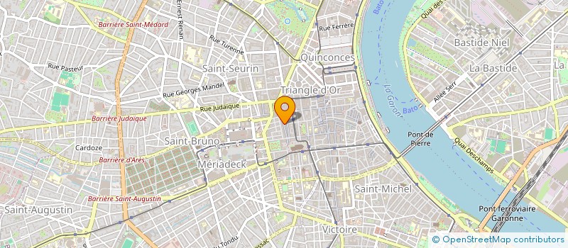 localisation de l'entreprise SCI RB LOCA  BORDEAUX