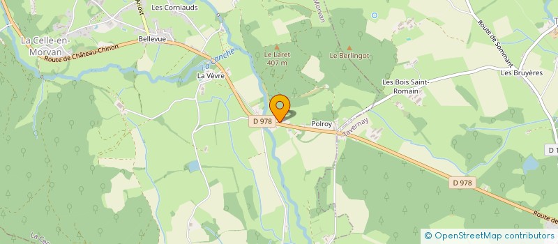 localisation de l'entreprise SCI RB-MB  LA CELLE-EN-MORVAN