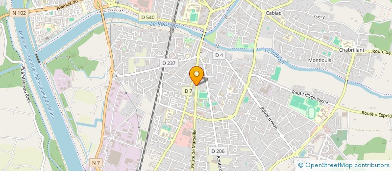 localisation de l'entreprise SCI RB ZEN à MONTELIMAR