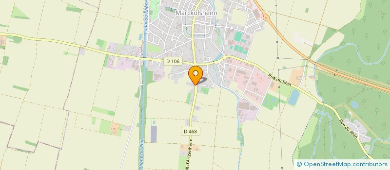 localisation de l'entreprise SCI RB2G  MARCKOLSHEIM