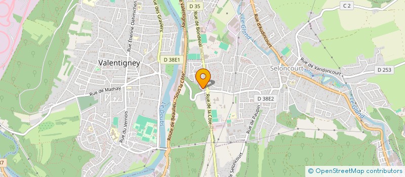 localisation de l'entreprise SCI RB3  SELONCOURT