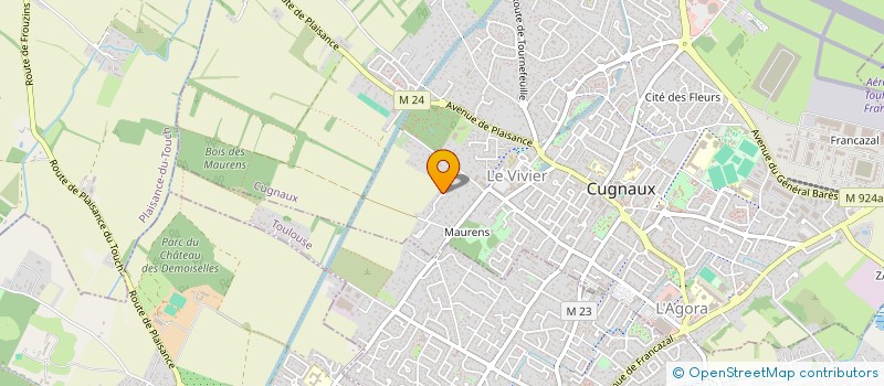 localisation de l'entreprise SCI RBBJ  CUGNAUX