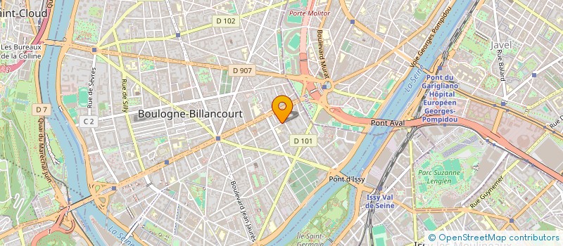 localisation de l'entreprise SCI RBK à BOULOGNE-BILLANCOURT