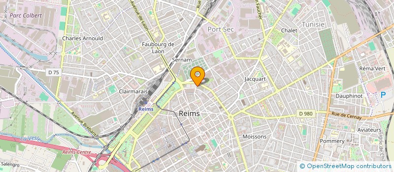 localisation de l'entreprise SCI RBM 11  REIMS