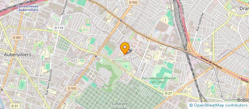 localisation de l'entreprise SCI RBM  PANTIN