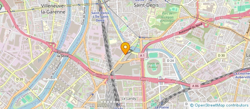 localisation de l'entreprise SCI RBM L'YSER à SAINT-DENIS