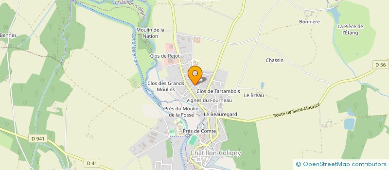 localisation de l'entreprise SCI RBNP à CHATILLON-COLIGNY