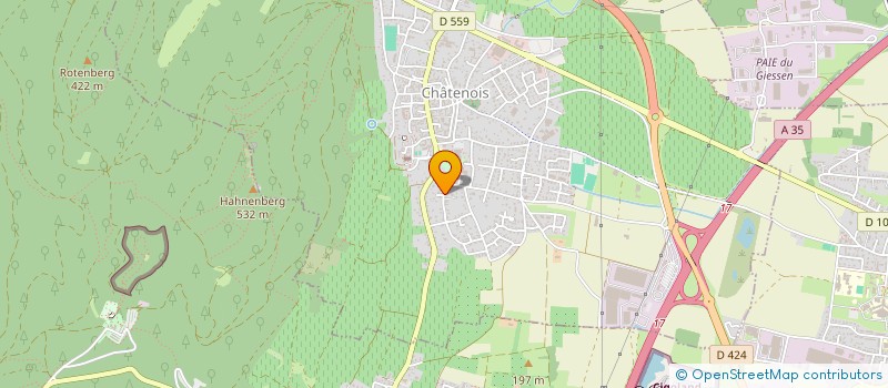 localisation de l'entreprise SCI RBP  CHATENOIS