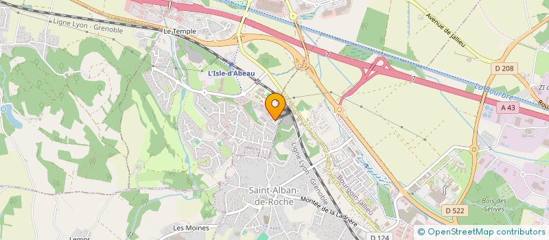 localisation de l'entreprise SCI RBR IMMOBILIER  L'ISLE-D'ABEAU