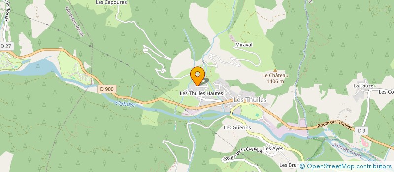 localisation de l'entreprise SCI RBS  LES THUILES