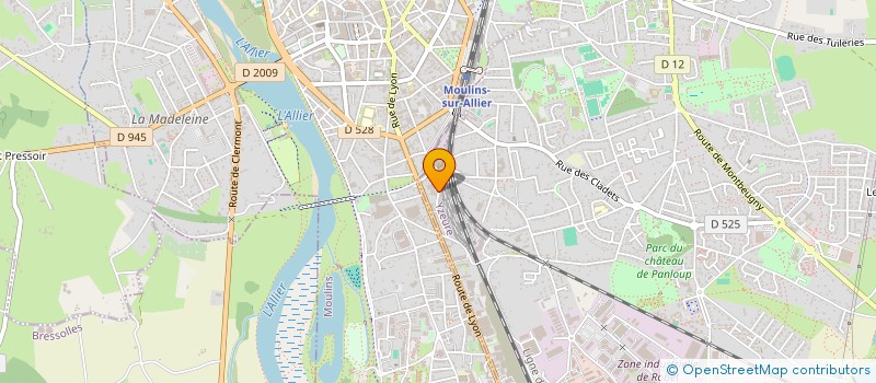 localisation de l'entreprise SCI RBS  YZEURE