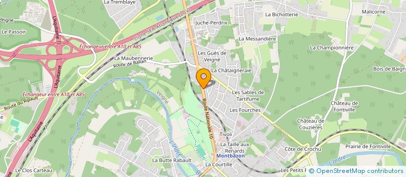 localisation de l'entreprise SCI RBS IMMOBILIER à VEIGNE