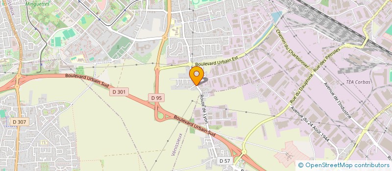 localisation de l'entreprise SCI RBSI  VENISSIEUX