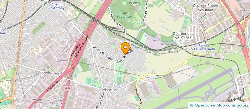 localisation de l'entreprise SCI RBT  WISSOUS