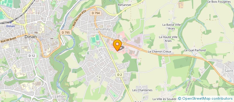 localisation de l'entreprise SCI RBT ARMORBATI  LANVALLAY