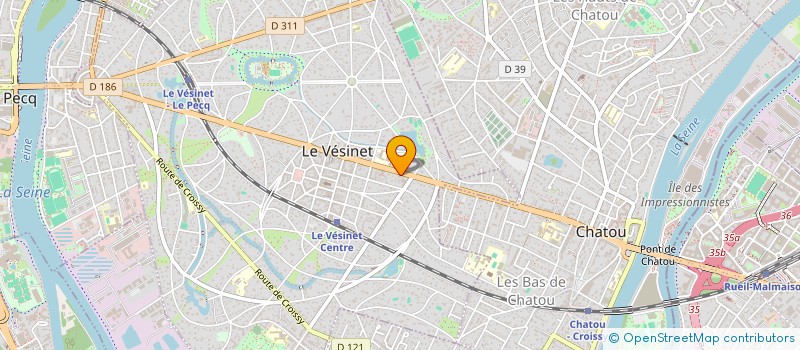 localisation de l'entreprise SCI RBU  LE VESINET