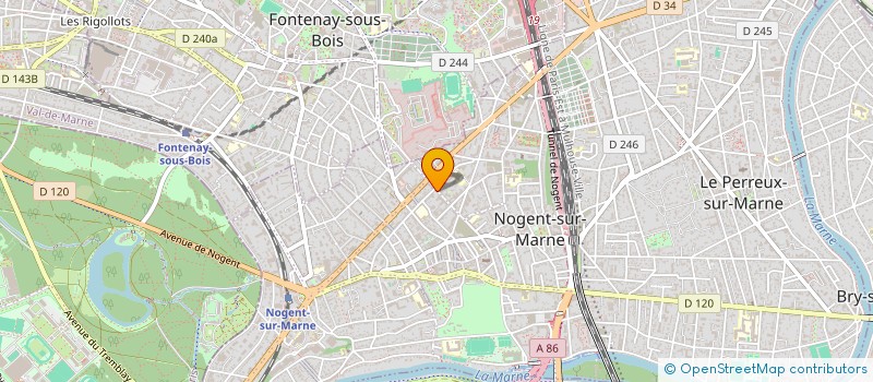 localisation de l'entreprise SCI RBX 20 GRANDE RUE  NOGENT-SUR-MARNE