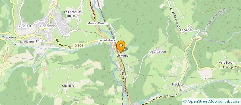 localisation de l'entreprise SCI RC 2025  LAMURE-SUR-AZERGUES