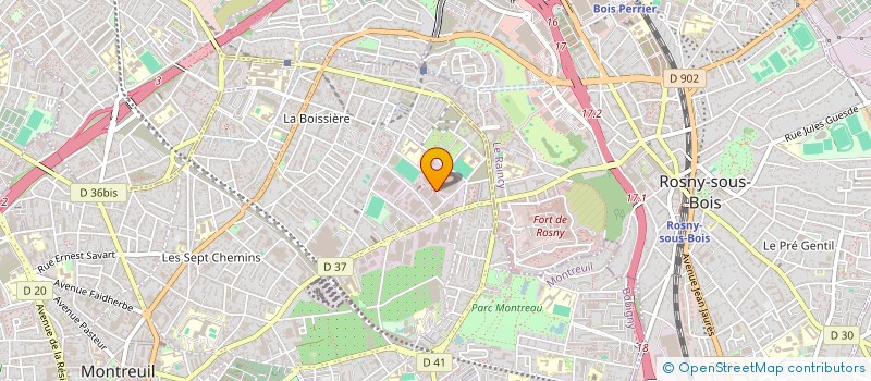 localisation de l'entreprise SCI RC à MONTREUIL
