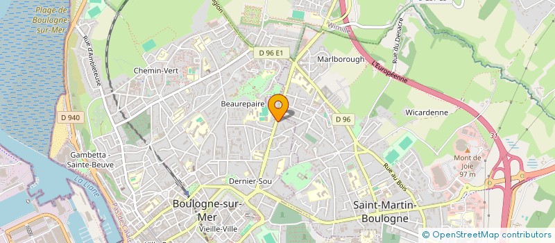 localisation de l'entreprise SCI RC WILD  BOULOGNE-SUR-MER