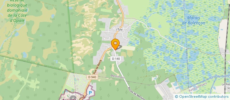 localisation de l'entreprise SCI RC2L  MERLIMONT