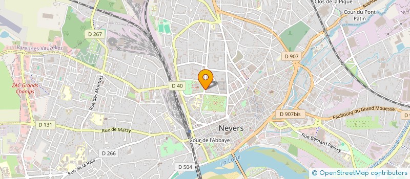 localisation de l'entreprise SCI RCA à NEVERS