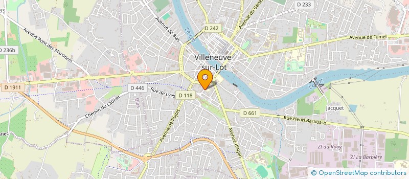 localisation de l'entreprise SCI RCA  VILLENEUVE-SUR-LOT