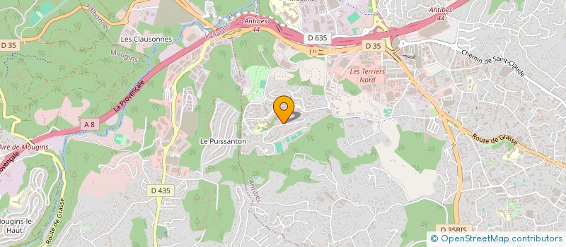 localisation de l'entreprise SCI RCB à ANTIBES