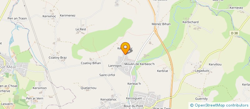 localisation de l'entreprise SCI RCB  BOURG-BLANC