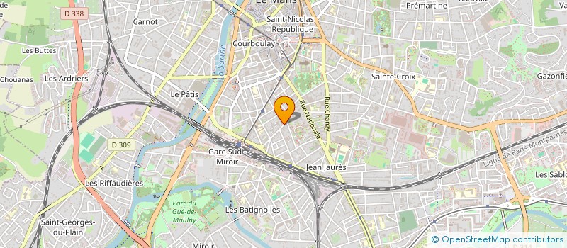 localisation de l'entreprise SCI RCB  LE MANS