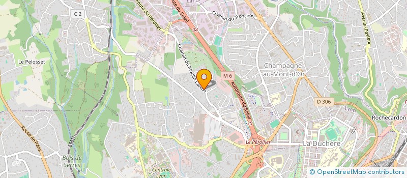 localisation de l'entreprise SCI RCCV  ECULLY