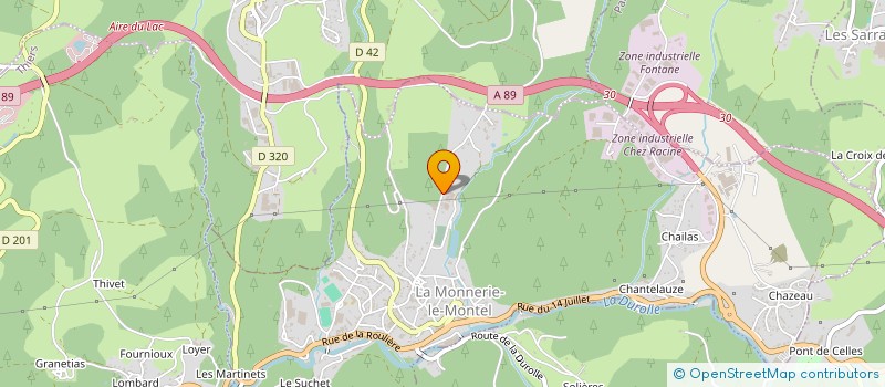 localisation de l'entreprise SCI RCDC  LA MONNERIE-LE-MONTEL