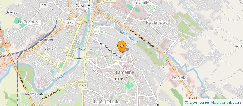 localisation de l'entreprise SCI RCF DEPLANO  CASTRES