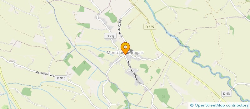 localisation de l'entreprise SCI RCFL  MONTCLAR-LAURAGAIS