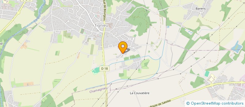 localisation de l'entreprise SCI RCFT  TIGNIEU-JAMEYZIEU