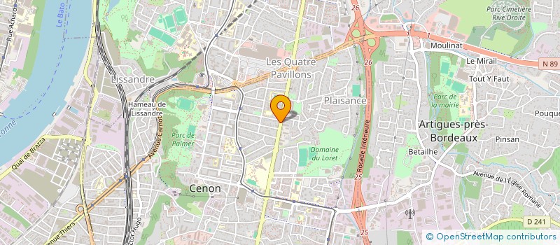 localisation de l'entreprise SCI RCH - CAP  CENON