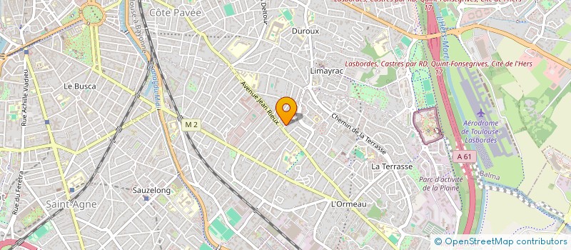 localisation de l'entreprise SCI RCJ-VAUCOULEURS à TOULOUSE