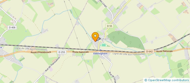 localisation de l'entreprise SCI RCLG  EBBLINGHEM