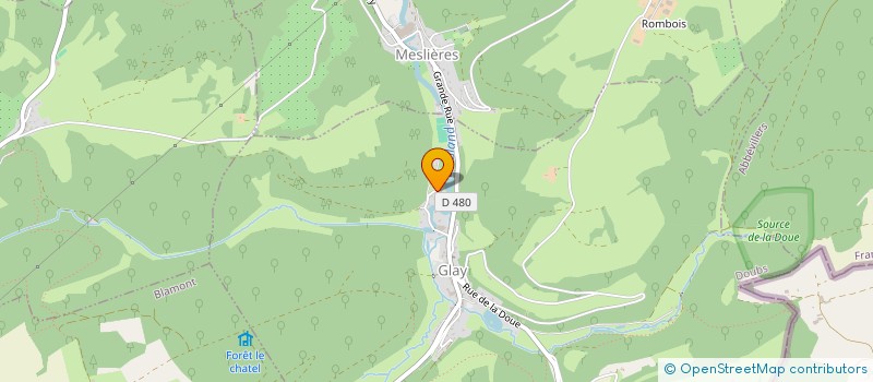 localisation de l'entreprise SCI RCM  GLAY