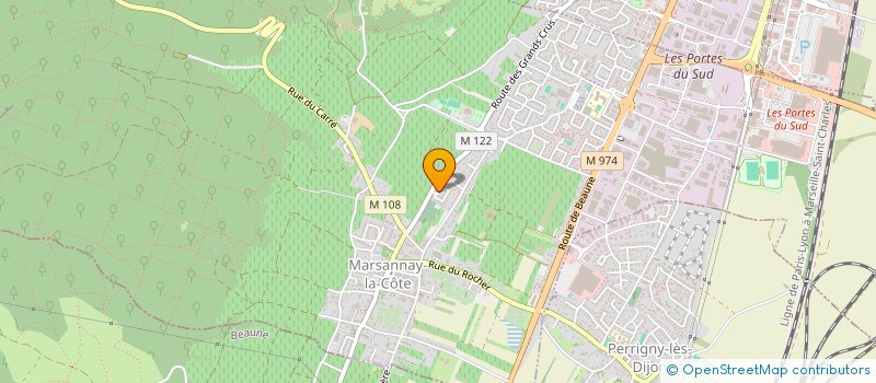 localisation de l'entreprise SCI RCM21 à MARSANNAY-LA-COTE
