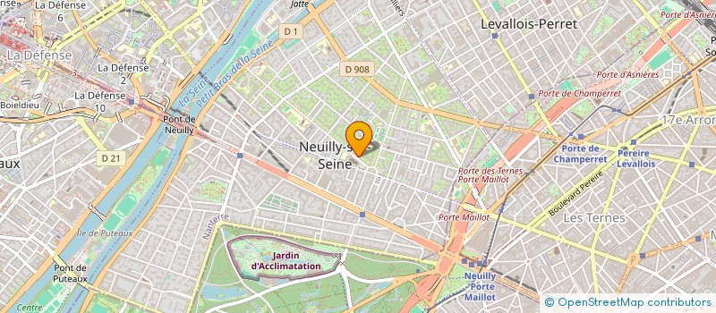 localisation de l'entreprise SCI RCPRO à NEUILLY-SUR-SEINE