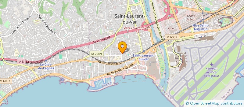 localisation de l'entreprise SCI RCV à SAINT-LAURENT-DU-VAR