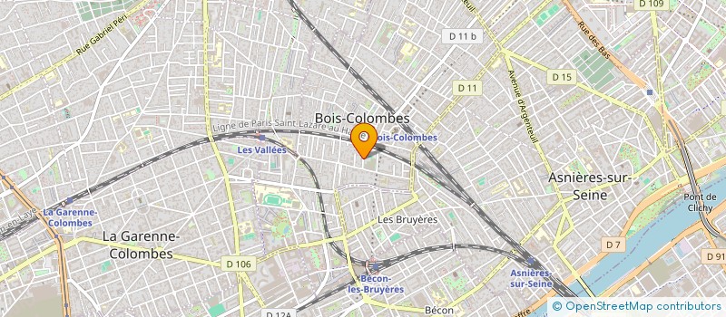 localisation de l'entreprise SCI RCVT à BOIS-COLOMBES