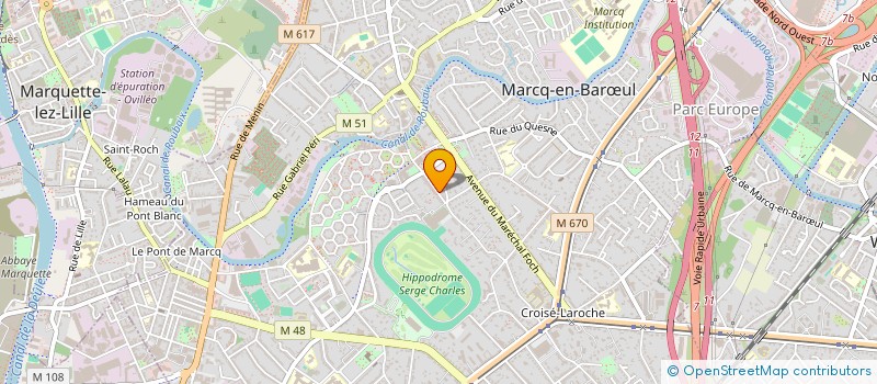 localisation de l'entreprise SCI RD  MARCQ-EN-BARUL