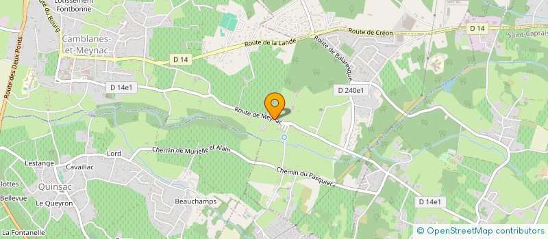 localisation de l'entreprise SCI RD  CAMBLANES-ET-MEYNAC