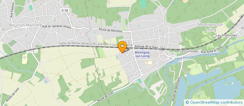 localisation de l'entreprise SCI RD  MONTIGNY-SUR-LOING